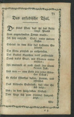 Das arkadische Thal.