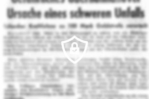 Gefährliches Überholmanöver Ursache eines schweren Unfalls