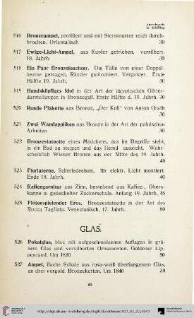 Glas (Nr. 526-539)