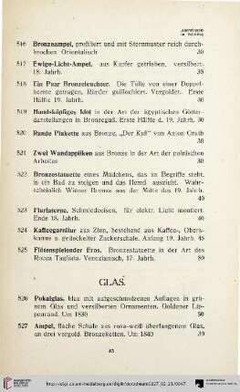 Glas (Nr. 526-539)