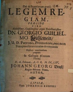 Oratio de monarchia Syriorum vel Chaldaeorum