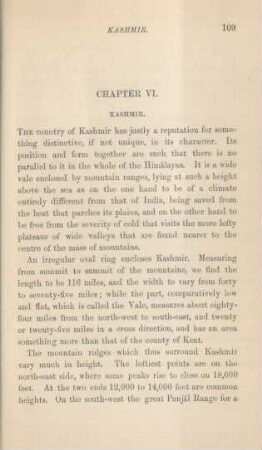 Chapter VI. Kashmir