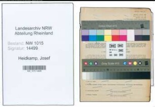 Entnazifizierung Josef Heidkamp , geb. 19.06.1879 ()