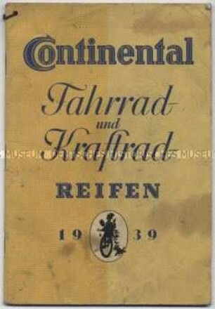 Continental Fahrrad- und Kraftrad-Reifen 1939
