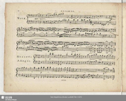 [III.] Menuetto. Allegro