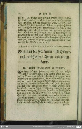 Wie man die Kaltkunen und Hüner, auf verschiedene Arten zubereiten kann