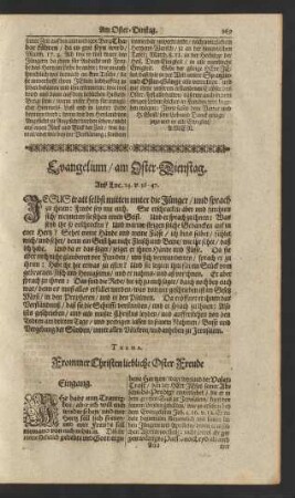 Evangelium/ am Oster-Dienstag. ...