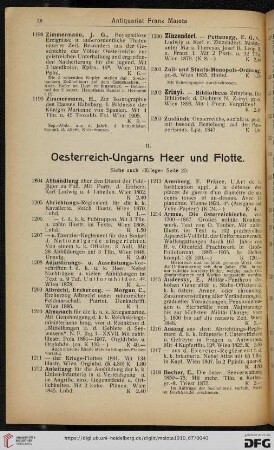 II. Oesterreich-Ungarns Heer und Flotte (Nr. 1204 - 1318)