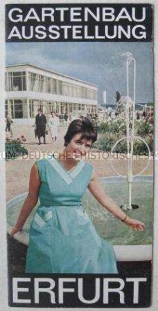Werbe- und Informationsprospekt zur Gartenbau-Ausstellung in Erfurt