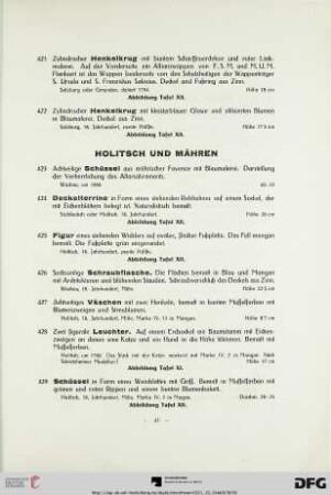 Holitsch und Mähren (Nr. 423-443)