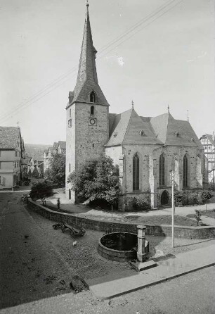 Melsungen, Stadtkirche : Melsungen. Stadtkirche St. Maria. Ansicht von Südwesten