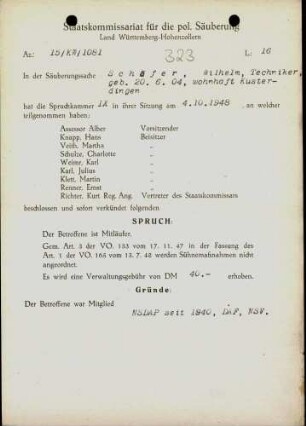 Schäfer, Wilhelm