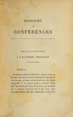 Discours et conférences