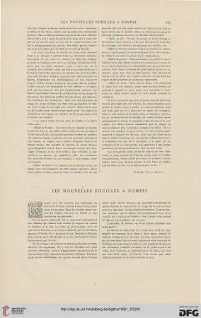7: Les nouvelles fouilles à Pompei