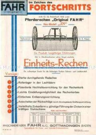 Pferderechen Modell "JN"