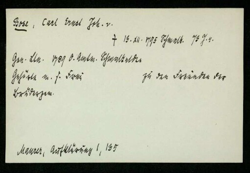 Bose, Carl Ernst Joh. v.