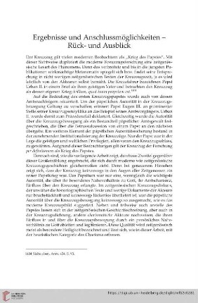 Ergebnisse und Anschlussmöglichkeiten - Rück- und Ausblick