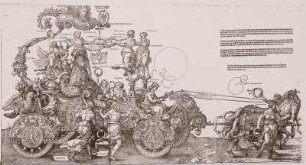 Der große Triumphwagen aus dem Triumphzug des Kaisers Maximilian 1522 (?)