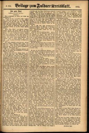 Zweite Ausgabe vom Samstag, den 21. Oktober 1893.