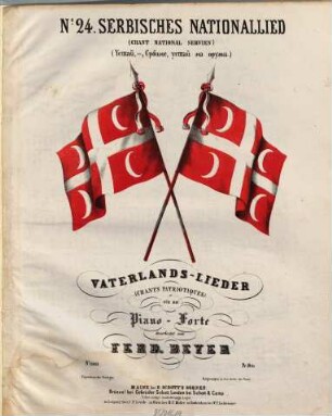 Vaterlands-Lieder : für das Piano-Forte, 24. Serbisches Nationallied