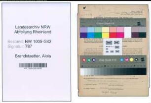 Entnazifizierung Alois Brandstaetter , geb. 09.06.1905 (Friseur)