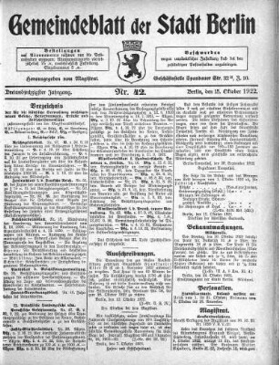 1922,42: Nr. 42, 15. Oktober 1922