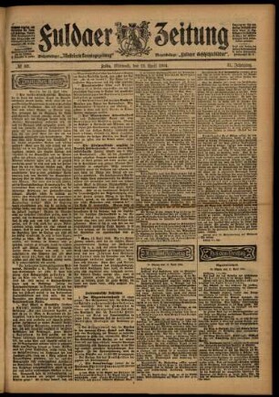 Ausgabe vom Mittwoch, den 13. April 1904.