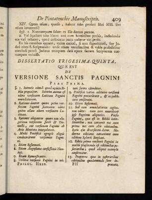 409-416, Dissertatio Trigesima Quinta