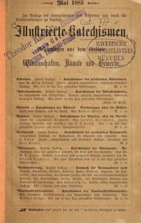 Illustrierte Katechismen : [Verlagsprospekt.]
