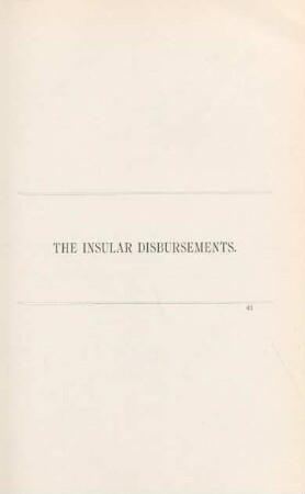 The Insular Disbursements