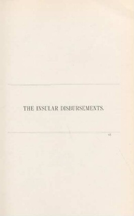 The Insular Disbursements