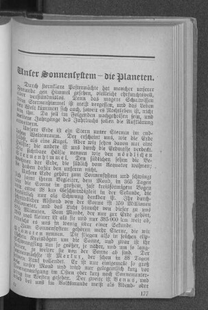 Unser Sonnensystem - die Planeten