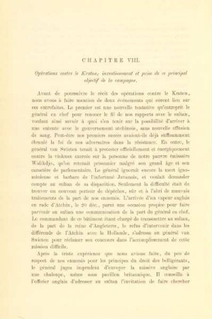 Chapitre VIII. Opérations contre le Kraton ...