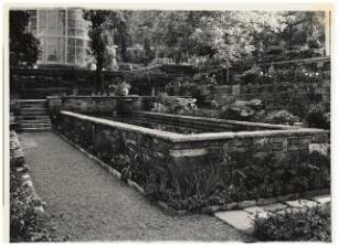 Garten Bergius, Heidelberg: Trockenmauer