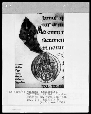 Sakramentar, Folio 208 (Blatt) — ---, Folio 208 (Blatt)Initiale D, Folio 71 verso