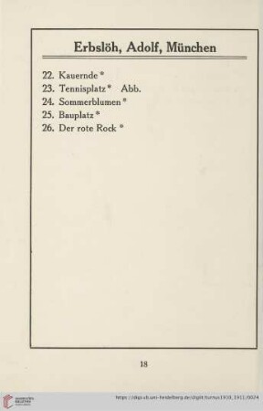 Erbslöh, Adolf, München (Nr.22-26)