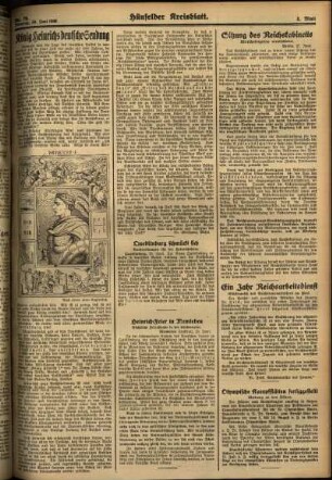 Zweite Ausgabe vom Dienstag, den 30. Juni 1936.
