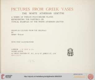 Pictures from Greek vases: the white Athenina lekythi