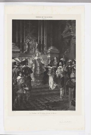 Le Cardinal de Richelieu disant la Messe