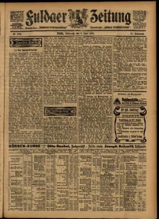 Zweite Ausgabe vom Mittwoch, den 03. Juni 1903.