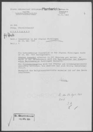 Flözlingen: Inspektionsbericht 1963