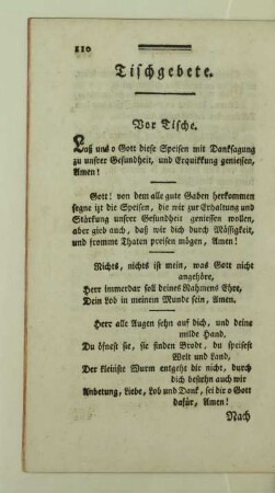 Tischgebete