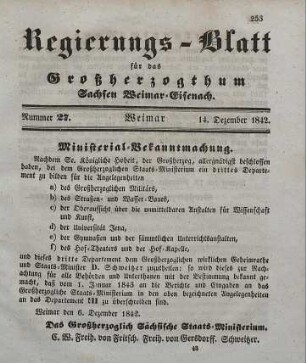 Nr. 27 : 14. Dezember 1842