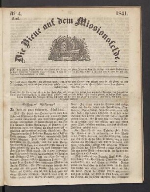 N° 4. April 1841