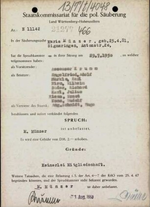 Münzer, Maria