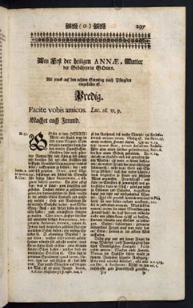 297-302, Am Fest der heiligen Annae, Mutter der Gebährerin Gottes