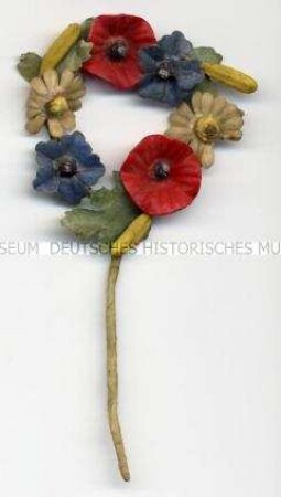 Deutsches Rotes Kreuz, Wiesenblumen (Kränzchen), Spendenabzeichen zugunsten des Kriegswinterhilfswerks 1940