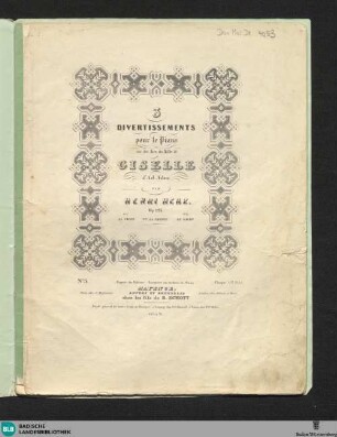 3: La galop : air de ballet de Giselle