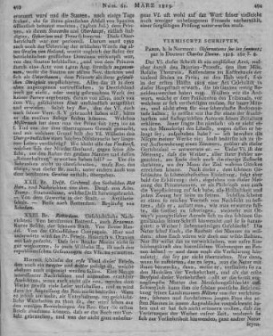 Dunne, C.: Observations sur Les Femmes. Paris: Normant 1818