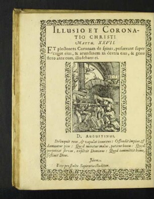 Illusio Et Coronatio Christi.